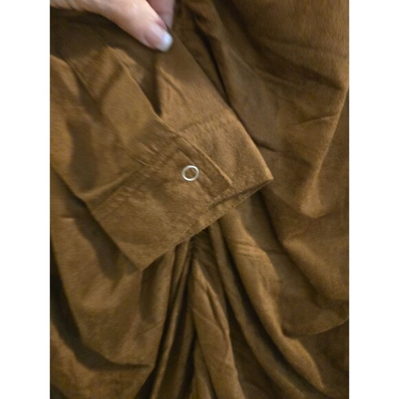 Torrid Mini Faux Suede Shirtdress Plus Size 2X - Picture 5 of 5